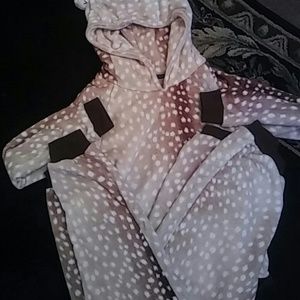 Reindeer Fleece 2 Piece Lounge Set